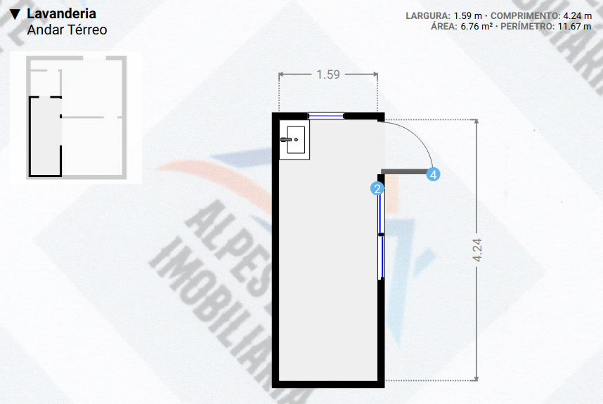 Quarto e cozinha na Rua Guacumã, 494 – casa 04 – Vila Califórnia