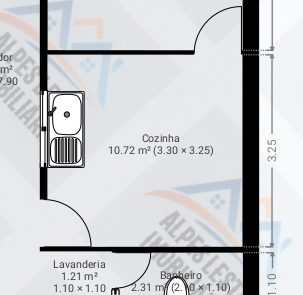 Quarto, cozinha e quintalzão – V. Califórnia, próximo à São Caetano do Sul.